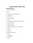 ENCUESTA SOBRE COMIDA RAPIDA