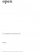 Test de idiioma Inglés