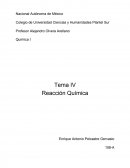 Tema IV Reacción Química