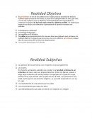 Ejemplos de realidad objetiva y subjetiva