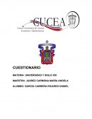 CUESTIONARIO MATERIA: UNIVERSIDAD Y SIGLO XXI