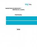 MARKETING DE SERVICIOS Y SERVICIO AL CLIENTE