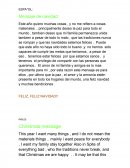 CARTA DE NAVIDAD INGLES - ESPAÑOL