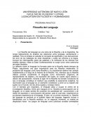 La Filosofía del lenguaje es una rama de la filosofía y de la lingüística