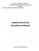 Administracion de recursos humanos INTRODUCCIÒN