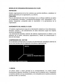 MODELOS DE ORGANIZACIÒN BASADA EN 3 EJES. Página 1