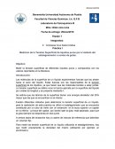 Medición de la tensión superficial, mediante el método conteo de gotas