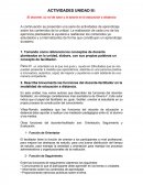 Actividades unidad III: El docente, su rol de tutor y la tutoría en la educación a distancia