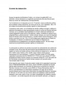 Control de detención.