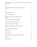 Proyecto de investigación para este mes.