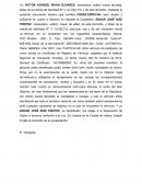 CARTA PODER PARA VENDER VEHICULO