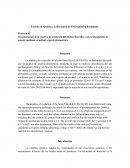 Determinación de la cinética de oxidación del alcohol bencílico con permanganato de potasio mediante el método espectrofotométrico.