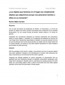 Analisis conferencia Estéticas de Consumo-Juan Diego Sanin
