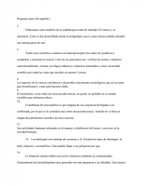 Cosmos preguntas. Página 1