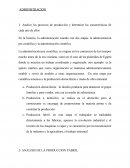 ANALISIS DE LA PRODUCCION FABRIL