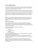Ética empresarial.