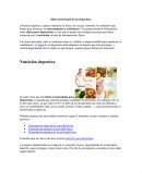 Dieta nutricional de un deportista