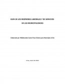 Regimenes laboral y de servicios en las municipalidades Producto final.