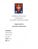 TRABAJO PRÁCTICO “SELECCIÓN Y CAPACITACION”