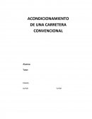 Acondicionamiento carretera - Proyecto topografía