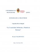 La creatividad. Definición y modelo de sistemas