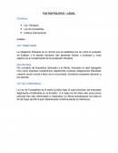 Factor politico social.