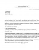 En enero de este año, el señor Bernardo Sánchez, adjunto de nuestro Departamento de Compras, recibió su carta en la cual nos ofrecía artículos de latón; debido a las necesidades de la empresa, en este momento requerimos algunos productos.