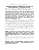 ESTRATEGIAS PARA LA CONSERVACIÓN DEL AGUA (PONENCIA)
