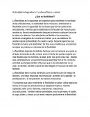 Actividad integradora - Cultura fisica y salud