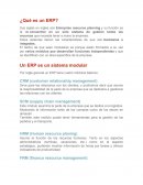 Que es un ERP Enterprise resource planning