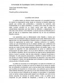 La política es ciencia o filosofia