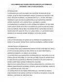 LOS CAMBIOS QUE PUEDEN IDENTIFICARSE EN LAS FORMAS DE ENTENDER Y VER LA ADOLESCENCIA