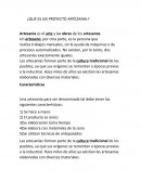 ¿Que es un proyecto artezanal?