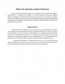 Palanca de operación y palanca financiera