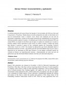 Sensor Kinect: funcionamiento y aplicación