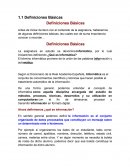 Investigacion. Definiciones Básicas