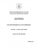 UNA VISION PANORAMICA DE LA ETICA EMPRESARIAL