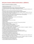 Guía para éxamen ordinario de física básica