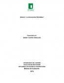 ENSAYO “LA EDUCACIÓN PROHIBIDA”.