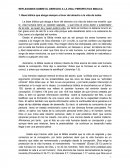 REFLEXIONES CRISTIANAS EN TORNO AL DERECHO A LA VIDA