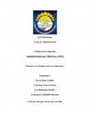 Curso de Administración Trabajo de investigación