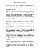 Apreciacion musical.