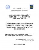 LOS SISTEMAS DE INFORMACIÓN CONTABLES PARA LA TOMA DE DECISIONES EN LAS COMPAÑIAS DE SEGUROS