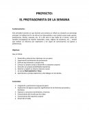 Protagonista de la semana