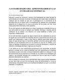 LAS HABILIDADES DEL ADMINISTRADOR EN LAS ENTIDADES ECONÓMICAS