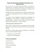 Etapas del juzgamiento del Adolescente Infractor y del Debido Proceso.