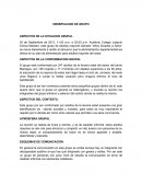 Observacion Grupo "Años Dorados"