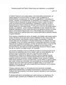 Análisis pequeño del distrito federal hacia sus habitantes y su actualidad