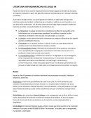 LITERATURA HISPANOAMERICANA DEL SIGLO XX.