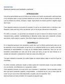 Experiencia obtenida como estudiante y practicante.